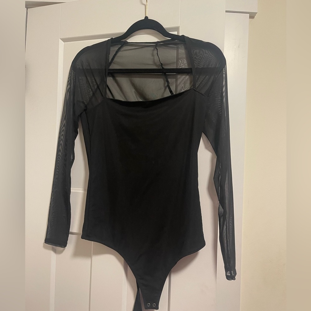 Abercrombie & Fitch mesh top bodysuit